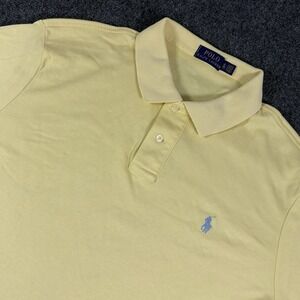 Polo‎ Ralph Lauren XL Yellow Classic Fit Short Sleeve Polo Shirt